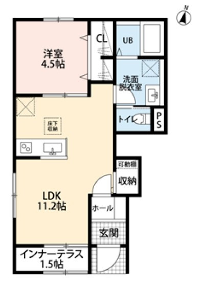 リーブルファイン三郷半田Ⅱの間取り