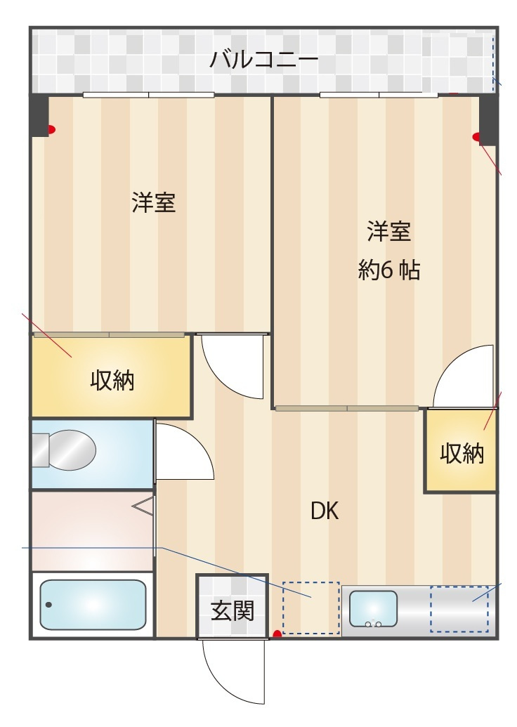 アーバンコート西小岩の間取り|間取りです。