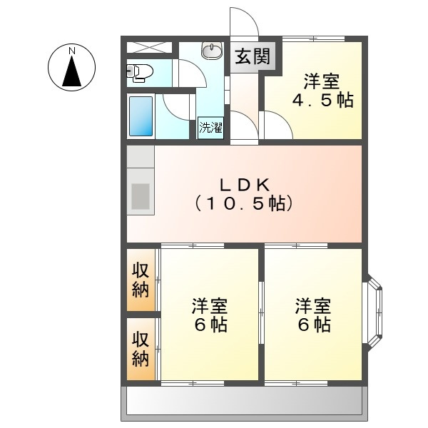 Ａ棟の区画図