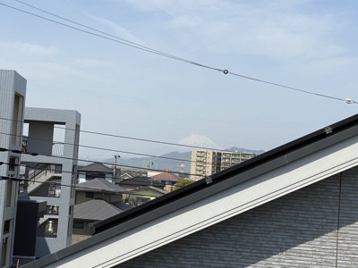 【展望】 | 門沢橋駅徒歩2分・築2年。富士山望む広々ルーフバルコニーが魅力 | 天気の良い日は富士山を望めます