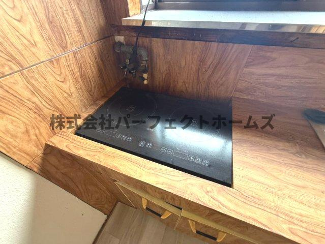 池田2丁目テラスハウス　賃貸のキッチン|IHコンロ2口！