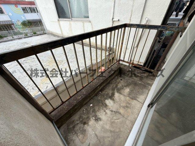 池田2丁目テラスハウス　賃貸のバルコニー|陽当たり良好なバルコニーです