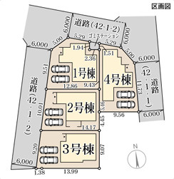 リーブルガーデン姫路市砥堀8期の区画図