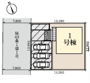 千葉市花見川区こてはし台2丁目第6の区画図