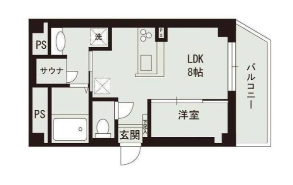 b'CASA金町EASTの間取り|間取りです。
