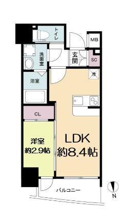 【間取り】 | セレニテ天満橋アリア