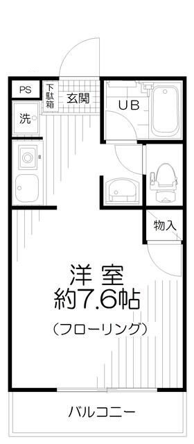 ポプラ倶楽部５０１の間取り|間取りです。