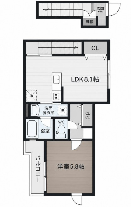 クラージュの間取り