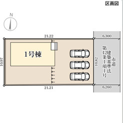 リーブルガーデン久留米市藤光町第二の区画図