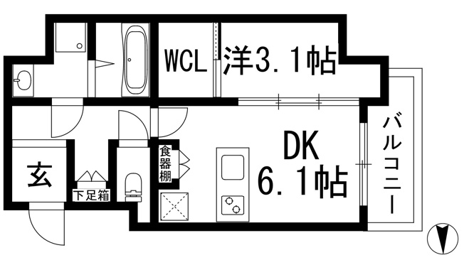 【間取り】 | エム・グランツ池田