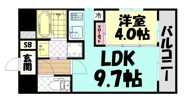 【間取り】 | ラブニール西長堀パークフロント