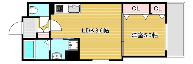 【間取り】 | セレニティ小若江B棟