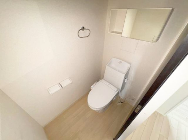 合志市須屋のアパートのトイレ|トイレもきれいです