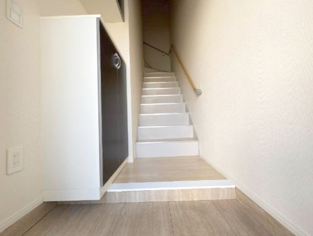 合志市須屋のアパートのエントランス|エントランスです