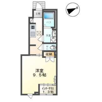 【間取り】 | Ｍａｉｓｏｎ　Ｌａ　ＳｏｅｕｒⅡ　Ｂ （メゾンラスールⅡＢ）