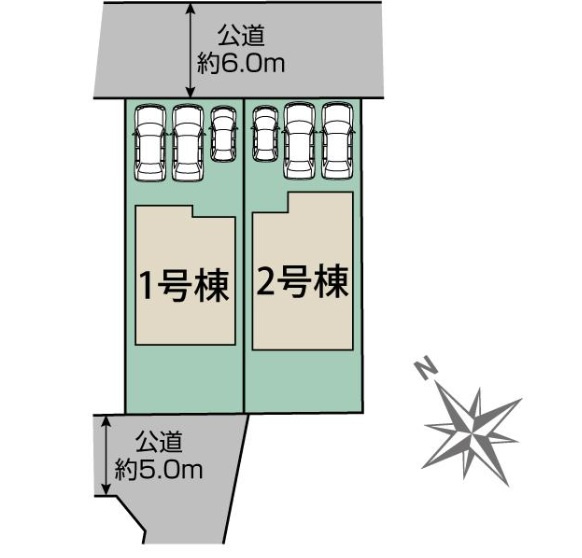 千葉市花見川区こてはし台1丁目の区画図