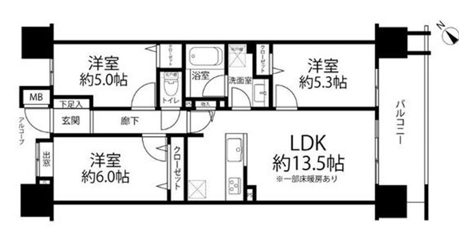 【間取り】 | クレストシティレジデンス