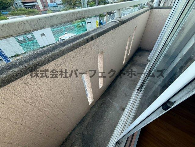 石津南町戸建　賃貸のバルコニー|外からの目が気にならないバルコニーで洗濯物が干せます