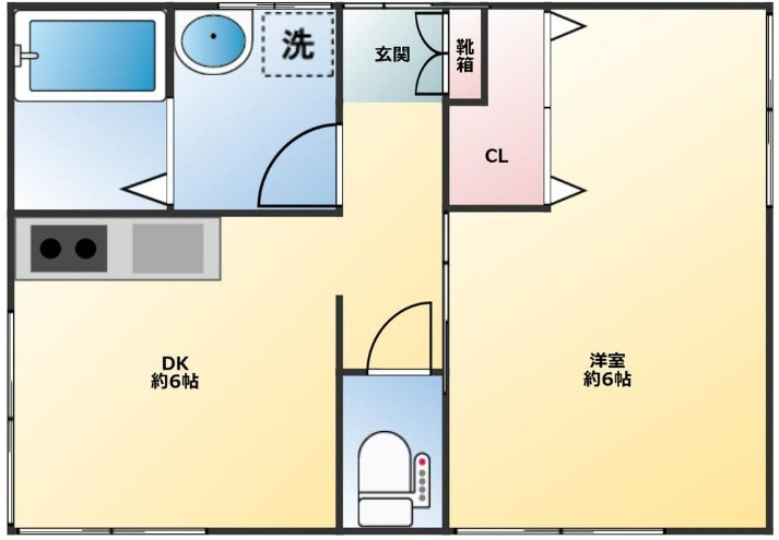 東日暮里６丁目アパートの間取り|間取りです。