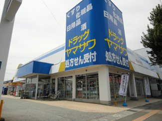 【周辺】 | グリーナベルク | ドラッグヤマザワ城西店まで637ｍ