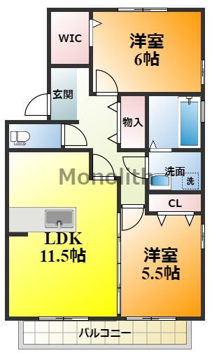 リビングタウン泉大津の間取り
