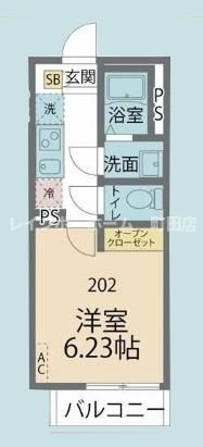 カインドネス町田※初期費用分割あと払いサービス利用可能物件の間取り