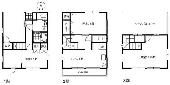 【間取り】 | 練馬区田柄2丁目戸建