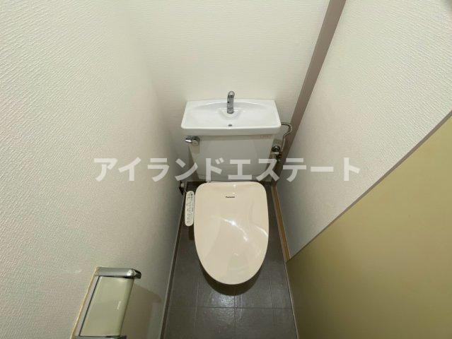 バスクコート　礼金0　駅近　1フロア1住戸　高層階のトイレ