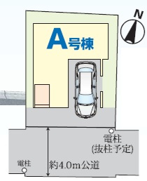 千葉市中央区弁天4丁目458番の区画図