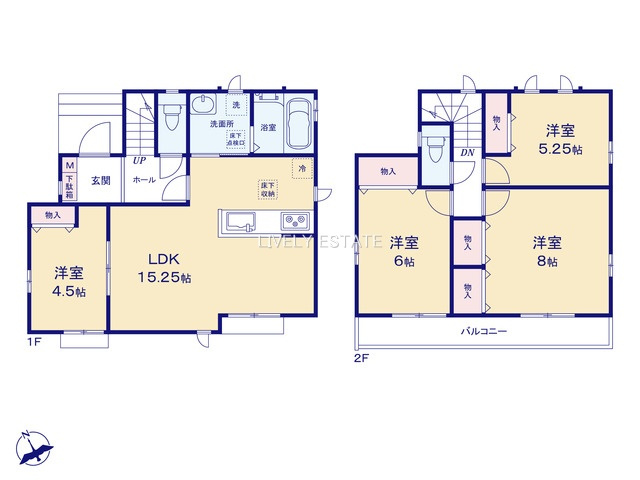 草加市長栄4丁目 新築分譲住宅 全4棟 A号棟