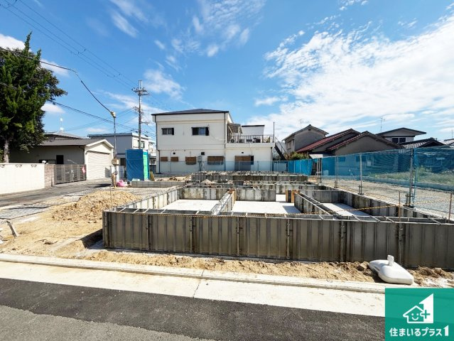 ◆堺市西区原田　第1期　新築一戸建ての外観|周辺は落ち着いた街並みの住宅地！子育てがしやすい住環境です！まだ未完成ですが、現地でしかわからない事もございます。是非一度ご覧ください。