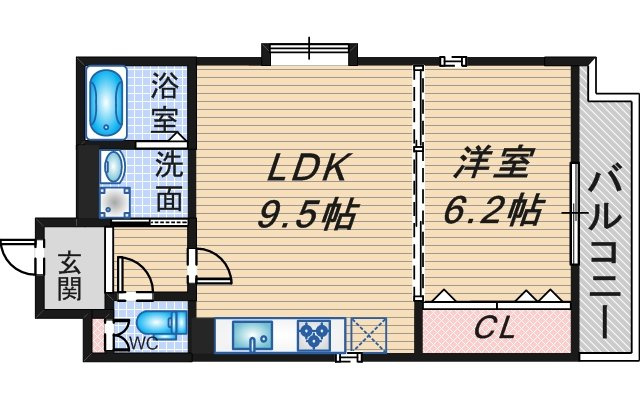 ソレイユ曽根東町の間取り