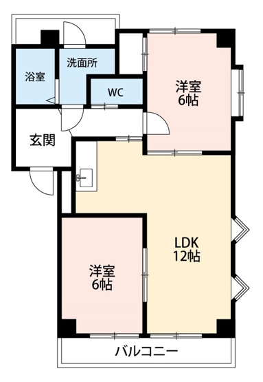 【間取り】 | ビレッジ和志山一番館