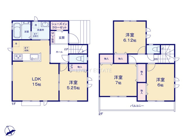 草加市長栄4丁目 新築分譲住宅 全4棟 B号棟