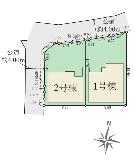 堺市西区原田　第1期　新築一戸建ての区画図|全2区画
