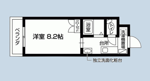 エクセラン調布の間取り