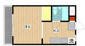 ハイツ橋口の間取り|間取りです。
