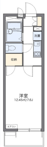 レオパレスカルモIIの間取り