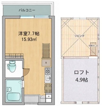 メゾン　バティス羽田Ⅱの間取り|間取り