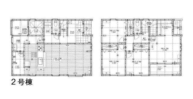明石市二見町福里全7棟　2号棟　新築戸建の間取り|●年中無休：当日予約可●急な雨でも安心のインナーバルコニー！WIC他収納豊富な間取り♪