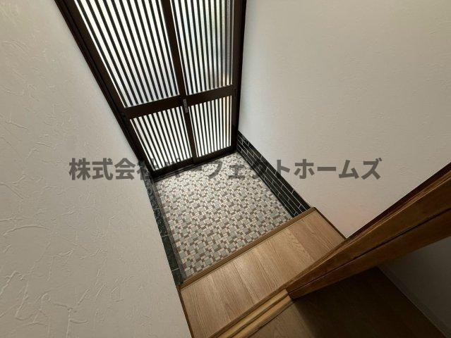 高柳7丁目テラスハウス　賃貸の玄関|落ち着いた玄関です