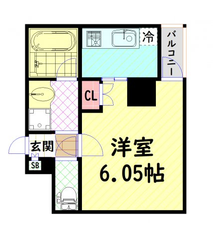 【間取り】 | CHATEAU NAMBA RIPPLE シャトーナンバリブレ
