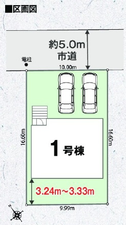 四街道市旭ケ丘２丁目０１期の区画図