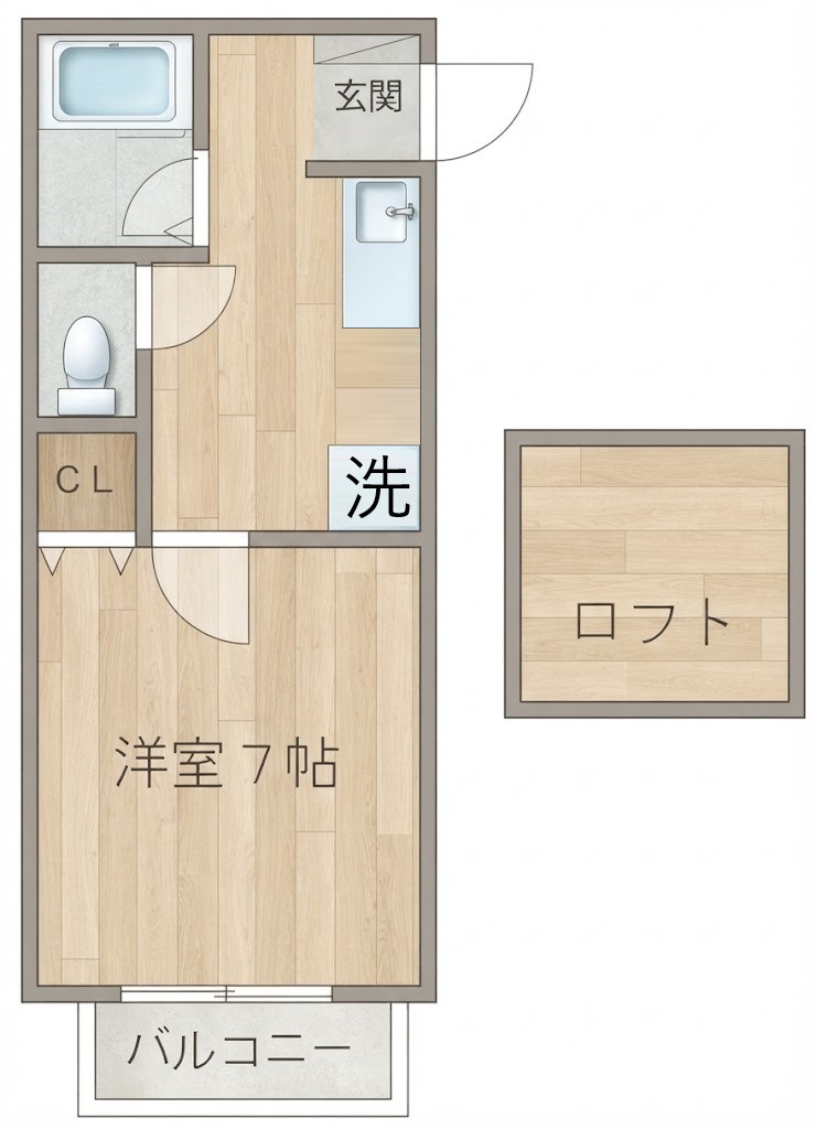 メゾン北月の間取り