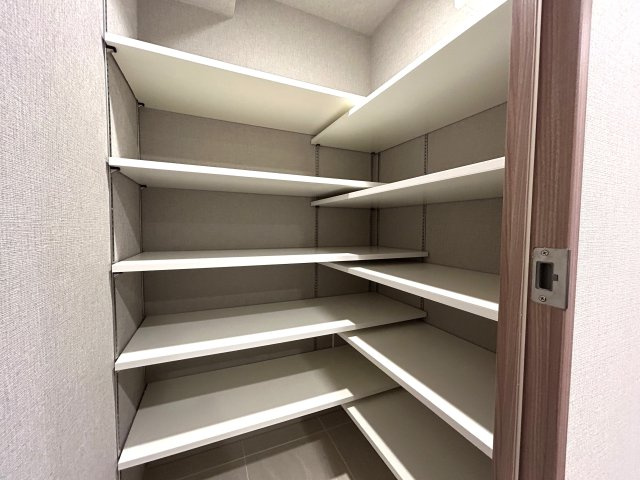 ～横浜に近く、心は穏やかな日常と享受する弘明寺エリア～駅徒歩5分の築浅マンション。今すぐ始まる快適ライフ【リフォーム／クリオ横濱弘明寺グレイステラス】の収納|こまごまとしたものを収納できそうですね