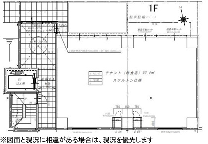 上本町西３丁目店舗事務所の間取り