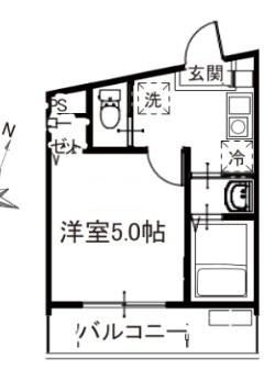 MELDIA桜区田島3丁目No.2の間取り