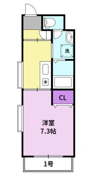 アルファルファA棟の間取り