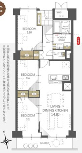 【間取り】五月丘スカイハイツ 