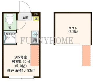 【間取り】 | ハーモニーテラス永福Ⅱ